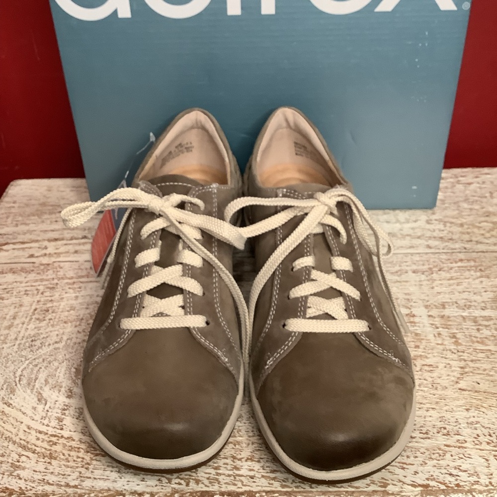 Aetrex Dana Lace-Up 9-9.5 Taupe Comfort Support Casual Sneakers Antimicrobial - Picture 4 of 14